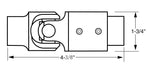 Borgeson Steering Shaft Universal Joint 034931 product image 3