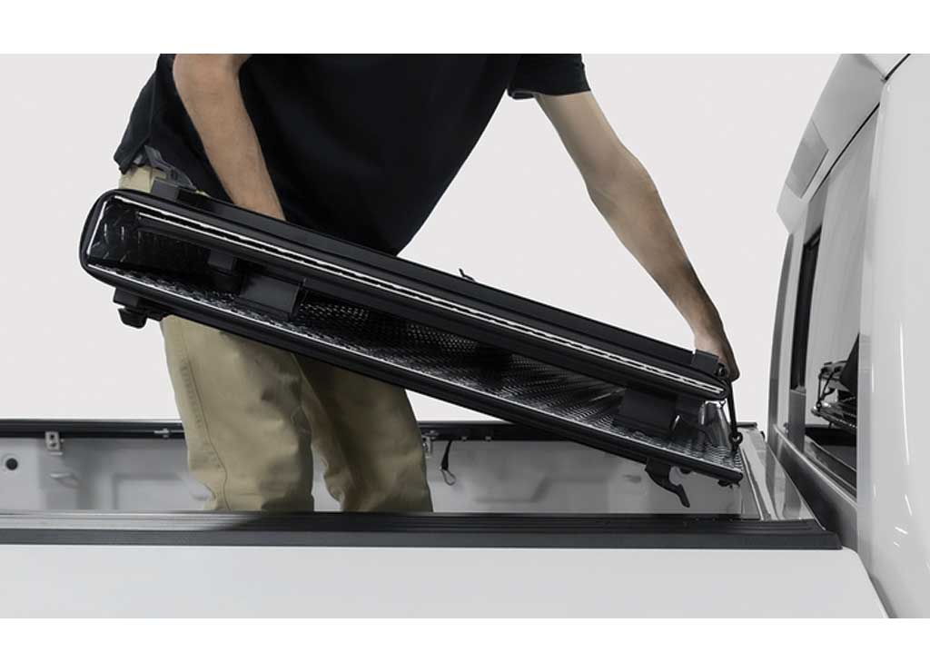 ACCESS Covers Lomax Hard Tri-Fold Cover (Urethane Aluminum) for 2024-2026 Toyota Tacoma - B3050129 - image 6