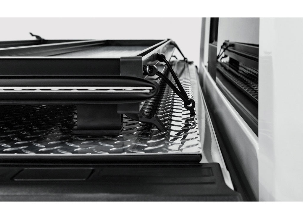 ACCESS Covers 1999-2013 Silver, Sierra 1500 and 2001-2014 Silver, Sierra 2500 and 3500 6.6 ft Lomax Hard Tri-Fold Cover Black Matte - B3020069 - image 4