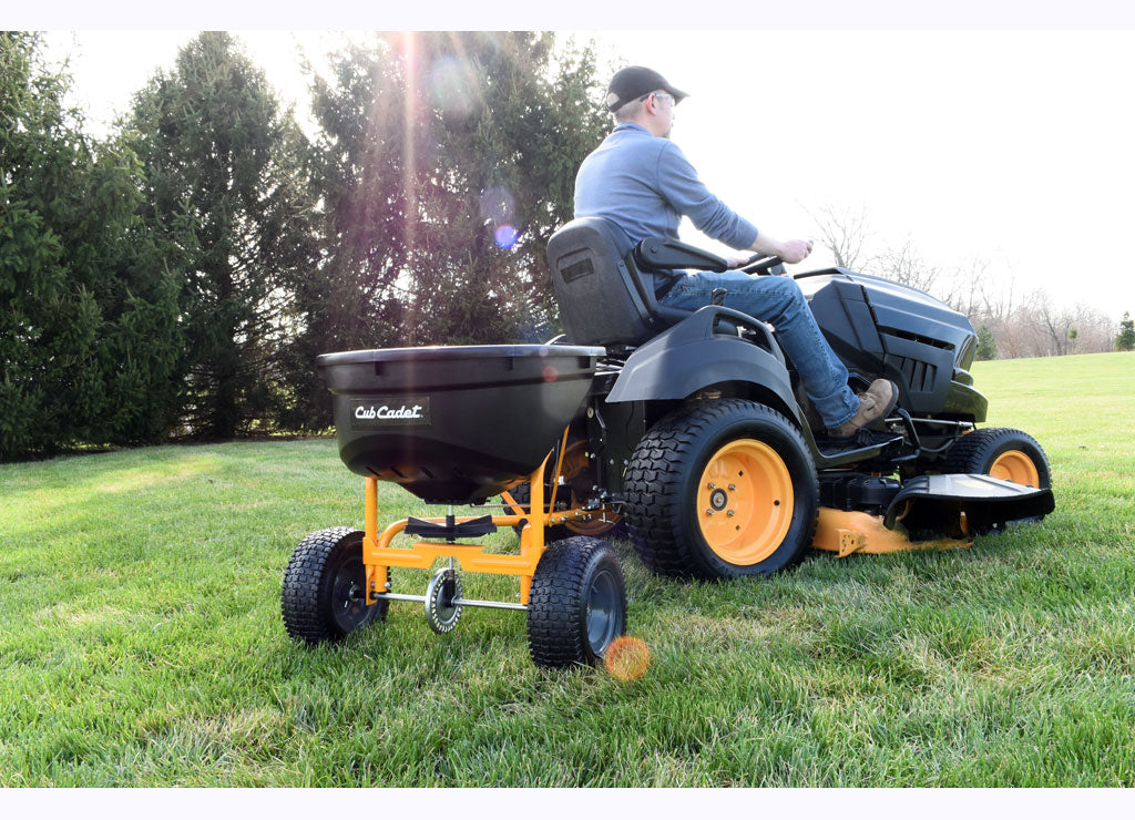 Agri-Fab Cub Cadet 115 lb Tow-Behind Lawn & Garden Broadcast Spreader, 100 lb Tow Spreader & Seeder Capacity - CCXGZAF0602 - image 3