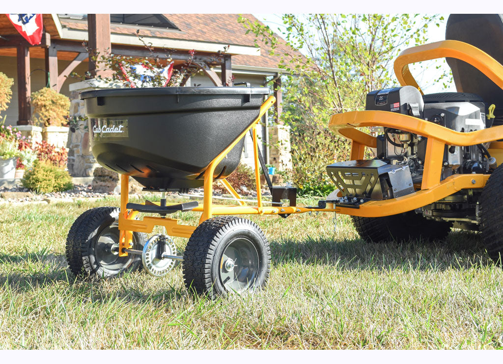 Agri-Fab Cub Cadet 115 lb Tow-Behind Lawn & Garden Broadcast Spreader, 100 lb Tow Spreader & Seeder Capacity - CCXGZAF0602 - image 2