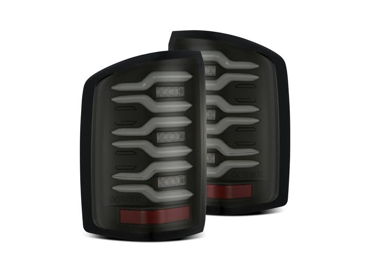 AlphaRex 2014-2018 Sierra 1500 and 2500/3500HD Luxx LED Tail Lights Alpha-Black With Activation Light & Seq Signal, Driver & Passenger - 630030 - image 12