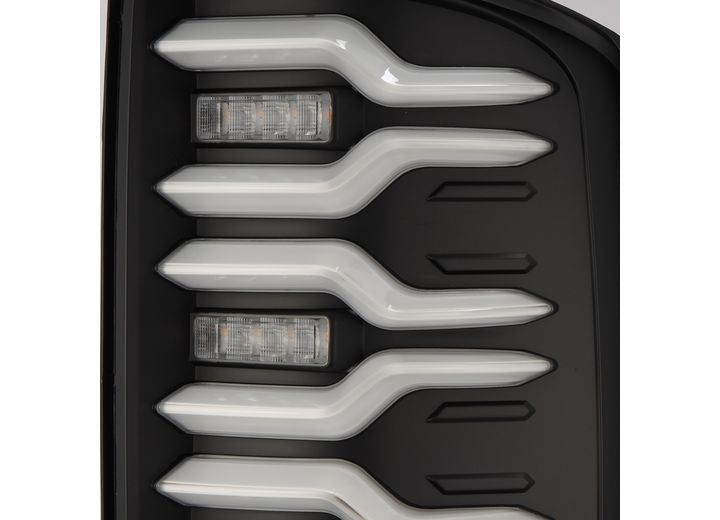 AlphaRex 2014-2018 Sierra 1500 and 2500/3500HD Luxx LED Tail Lights Alpha-Black With Activation Light & Seq Signal, Driver & Passenger - 630030 - image 11