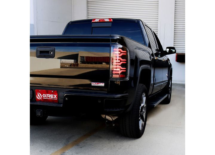 AlphaRex 2014-2018 Sierra 1500 and 2500/3500HD Luxx LED Tail Lights Alpha-Black With Activation Light & Seq Signal, Driver & Passenger - 630030 - image 13