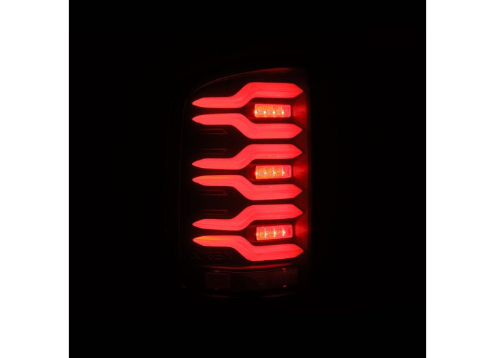 AlphaRex 2014-2018 Sierra 1500 and 2500/3500HD Luxx LED Tail Lights Alpha-Black With Activation Light & Seq Signal, Driver & Passenger - 630030 - image 6