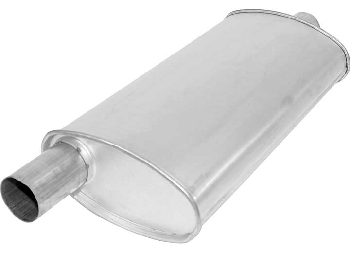 AP Exhaust Enforcer II 2.25 in Aluminized Steel Oval Muffler with Offset (O) Inlet and Center (C) Outlet - 3762 - image 4