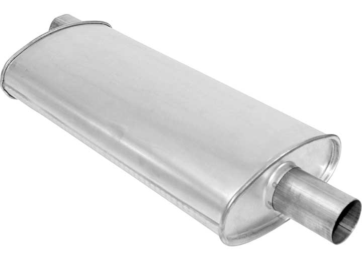 AP Exhaust Enforcer II 2.25 in Aluminized Steel Oval Muffler with Offset (O) Inlet and Center (C) Outlet - 3762 - image 3