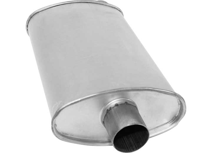 AP Exhaust Big Max Turbo 2.25 in Aluminized Steel Oval Muffler with Offset (O) Inlet and Center (C) Outlet - 6534 - image 3