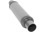 AP Exhaust Xlerator Performance 2.5 in Stainless Steel Round Muffler with Center (C) Inlet and Center (C) Outlet - XS0416 - image 3