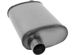 AP Exhaust Xlerator Performance 2.25 in Stainless Steel Oval Muffler with Offset (O) Inlet and Offset (O) Outlet - XS1235 - image 2