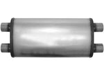 AP Exhaust 2.5 in Stainless Steel Oval Muffler with Dual (D) Inlet and Dual (D) Outlet - XS2568 - image 2