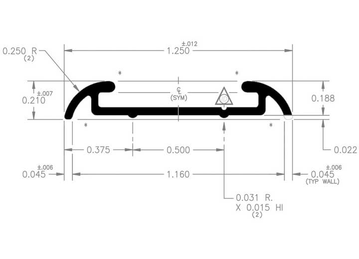 AP Products Flat Trim With Insert- Mill- 16 ft - 021-54603-16 - image 3