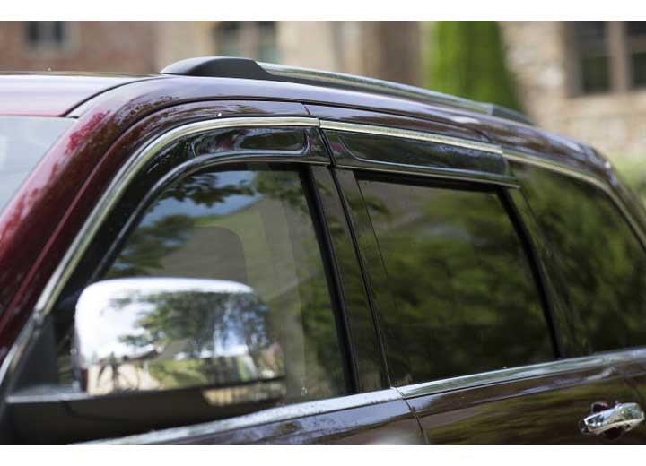 Auto Ventshade Ventvisor Low Profile 4Pc Smoke With Chrome Trim for 2020-2025 Hyundai Palisade - 794042 - image 4