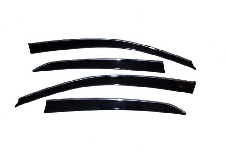 Auto Ventshade Ventvisor Low Profile 4Pc Smoke With Chrome Trim for 2020-2025 Hyundai Palisade - 794042 - image 3