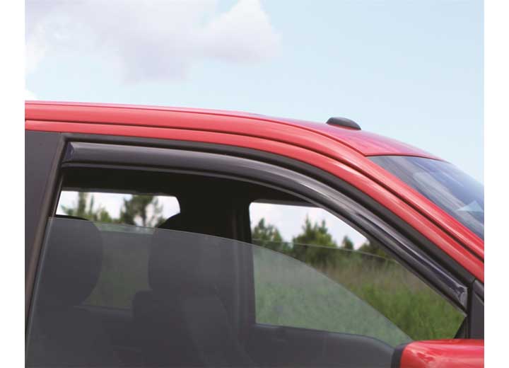 Auto Ventshade Smoke In-Channel Ventvisors, 2-Piece Set (Fits 2-Door Model Only) for 2007-2017 Jeep Wrangler and 2018 Jeep Wrangler JK - 192328 - image 3