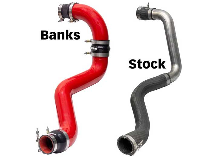 Banks Power Boost Tube System Chevy, GMC 6.6L Duramax L5P Red, Hot & Cold - 26005 - image 5