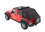 Bestop Trektop Slantback Soft Top for Wrangler JK Unlimited, Black Twill - 56853-17 - image 3