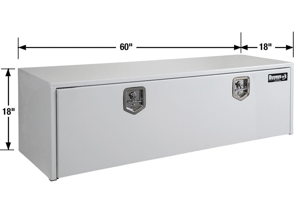 Buyers Products 18x18x60, White Steel Underbody Truck Box - 1702415 - image 3