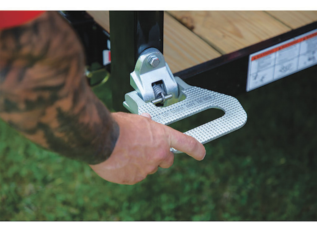 Buyers Products Safety Folding Foot, Grab Step-Zinc Finish - 5236586 - image 2