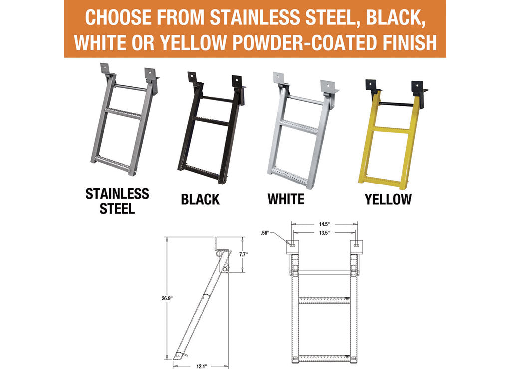 Buyers Products Truck Steps, Retractable,2 Rung - RS2 - image 2