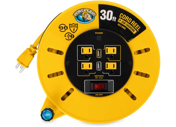 Camco Powergrip, Extension Cord Reel, 30 ft - 55290 - image 3