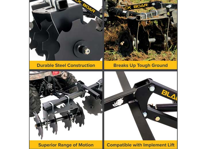 Camco Black Boar ATV Disc Harrow Implement - 66001 - image 8