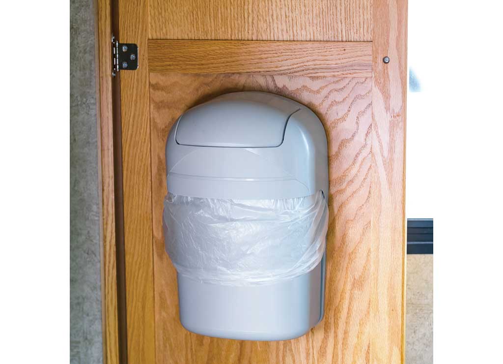 Camco Cabinet Mount Trash Can, 5 Quart, Gray (E/F), 5 qt Trash & Recycling Container Size - 43962 - image 2