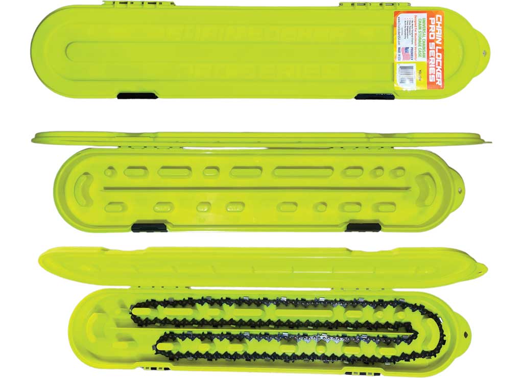 Chainlocker USA Pro Series Chain Locker Chainsaw Chain Storage, 2 Rows, For Long Chains, Yellow - 2204 - image 3