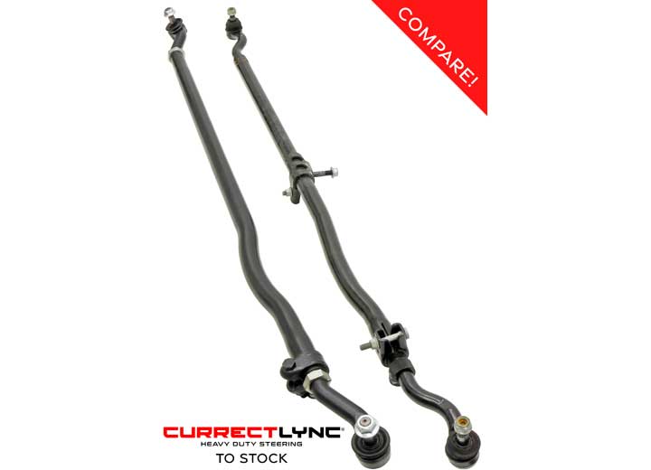 RockJock 4x4 2007-2018 Wrangler Currectlync Steering System With Flipped Drag Link - JK-9704P - image 3
