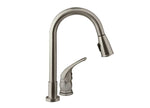 Dura Faucet Pull-Down RV Kitchen Faucet, Brushed Satin Nickel - DF-NMK503-SN - image 4