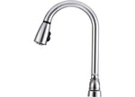 Dura Faucet Non-Metallic Dual Lever Pull-Down RV Kitchen Faucet, Brushed Satin Nickel, 8 in Faucet Install Size - DF-PK350L-SN - image 4
