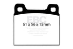 EBC Brakes Greenstuff 2000 Series Sport Brake Pads DP2104 - Front brake pad set