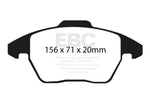EBC Brakes Redstuff Ceramic Low Dust Brake Pads DP31517C - Front brake pad set