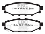 EBC Brakes Greenstuff 2000 Series Sport Brake Pads DP21584 - Rear brake pad set