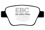 EBC Brakes Redstuff Ceramic Low Dust Brake Pads DP32075C - Rear brake pad set