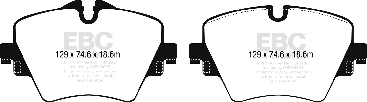 EBC Brakes Brake Pad Set DP22245 product image 3