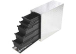Dee Zee DeeZee Wheel Well Toolbox With Drawers, 20.5"L x 8.5"W x 18.875"H, Silver - DZ95DA - image 2