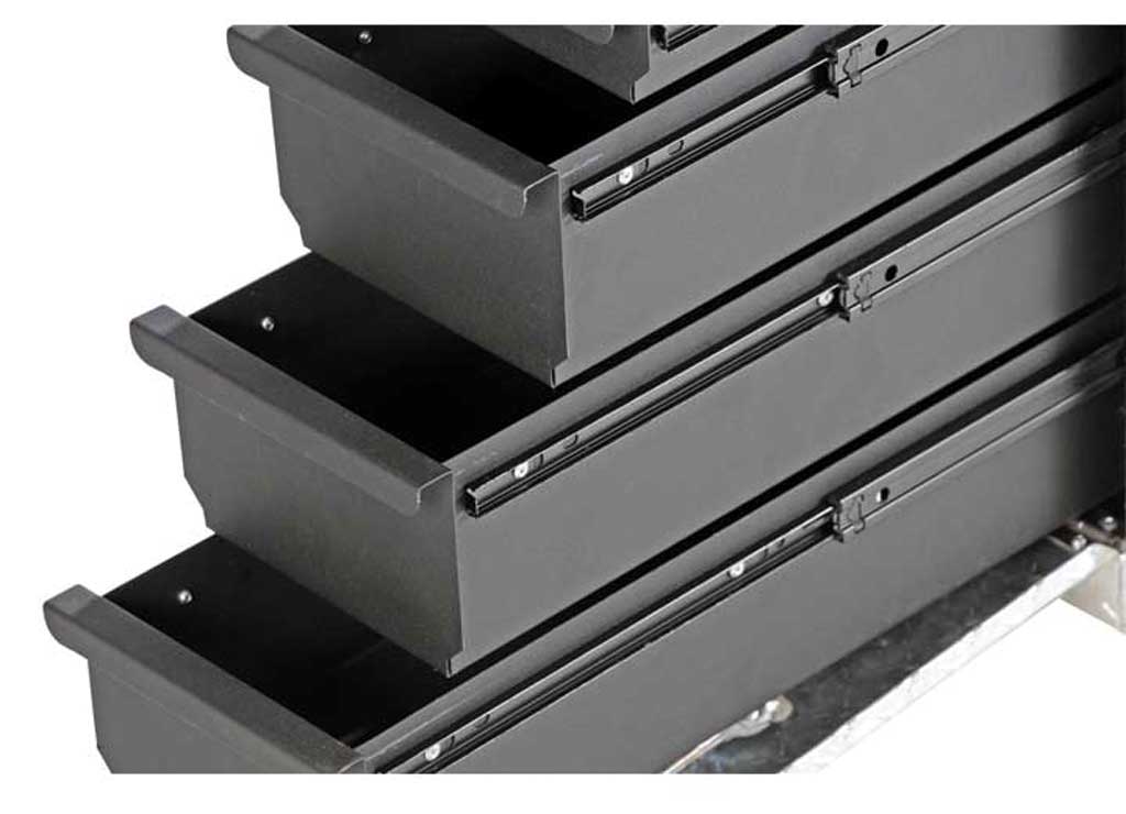 Dee Zee DeeZee Wheel Well Toolbox With Drawers, 20.5"L x 8.5"W x 18.875"H, Silver - DZ95DA - image 5