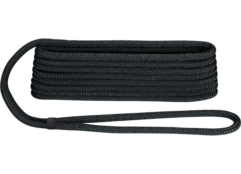 Extreme Max BoatTector Double Braid Nylon Dock Line, 1/2" x 20', Black - 3006.2117 - image 4