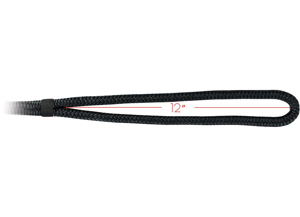Extreme Max BoatTector Double Braid Nylon Dock Line, 1/2" x 20', Black - 3006.2117 - image 2