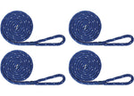 Extreme Max BoatTector Premium Double Braid Nylon Fender 3/8 in X 6 ft Blue With Reflective Tracer (Value Pack Of 4) - 3006.3415 - image 3