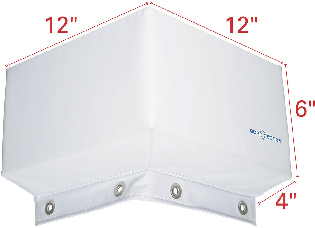 Extreme Max BoatTector Corner Dock Bumper, Large (12" x 6" x 4"), White - 3006.7333 - image 7