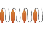 Extreme Max BoatTector Inflatable Fender Value 4-Pack, 6.5" x 22", Neon Orange Hardware - 3006.7641 - image 6