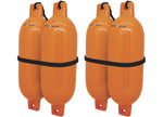 Extreme Max BoatTector Inflatable Fender Value 4-Pack, 6.5" x 22", Neon Orange Hardware - 3006.7641 - image 2