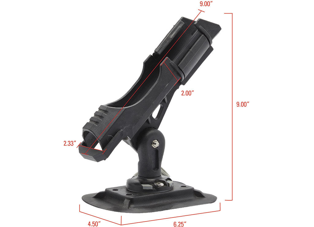 Extreme Max Fishing Rod Holder withsy-Install Universal Mounting Bracket for Inflatable Boat - 3006.8618 - image 2