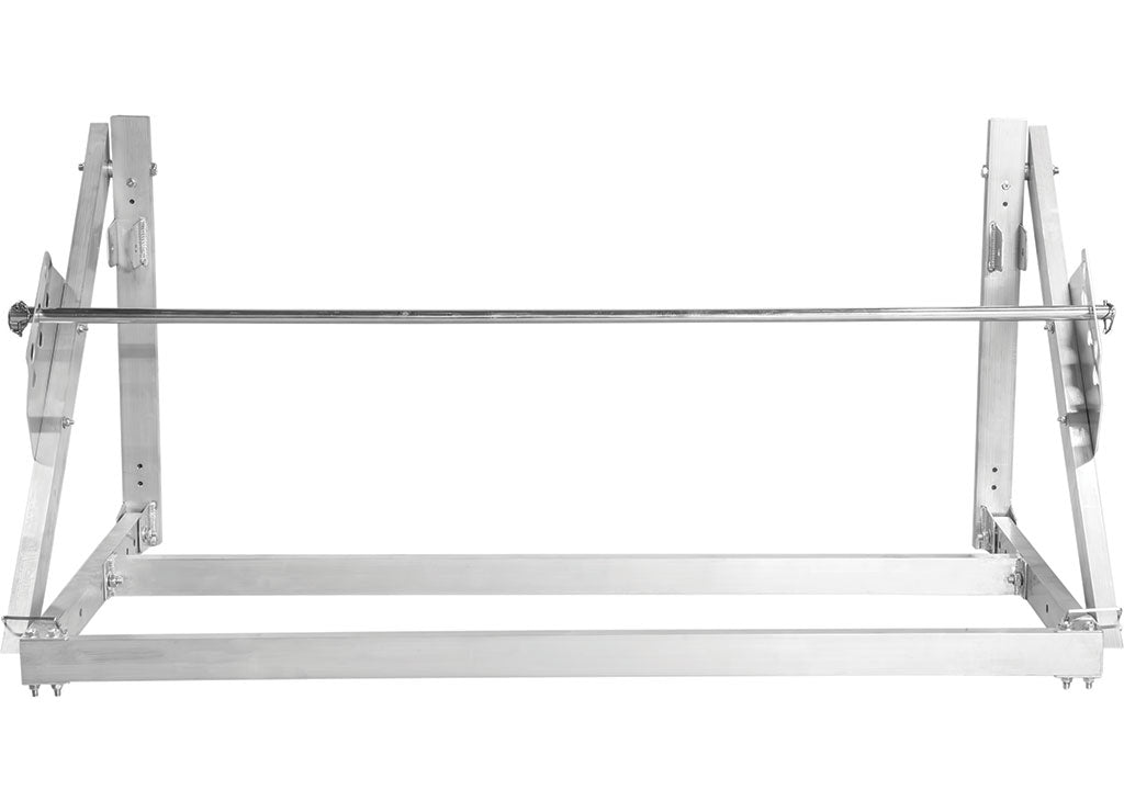 Extreme Max Wall-Mount Aluminum Fold-Up Tire Rack For Race Trailer, Garage Shop, Enclosed Trailer 4 ft Silver - 5001.6458 - image 5