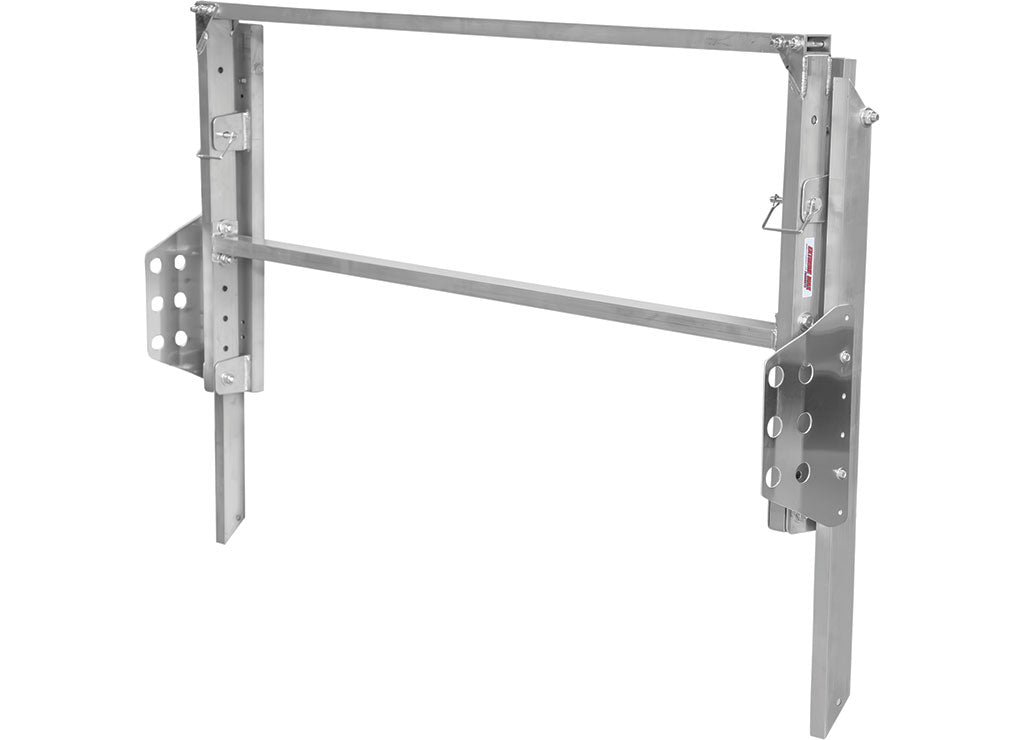 Extreme Max Wall-Mount Aluminum Fold-Up Tire Rack For Race Trailer, Garage Shop, Enclosed Trailer 4 ft Silver - 5001.6458 - image 4