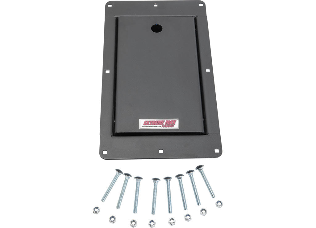 Extreme Max Flip-Up Recessed Flush-Mount Motorcycle Wheel Chock for Enclosed Trailers, 16" - 5001.6501 - image 5