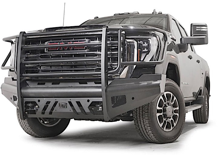 Fab Fours 2024-2026 Sierra 2500/3500HD Steel Elite Sensor Front Bumper With Full Guard Matte Black - GM24-Q6260-1 - image 3