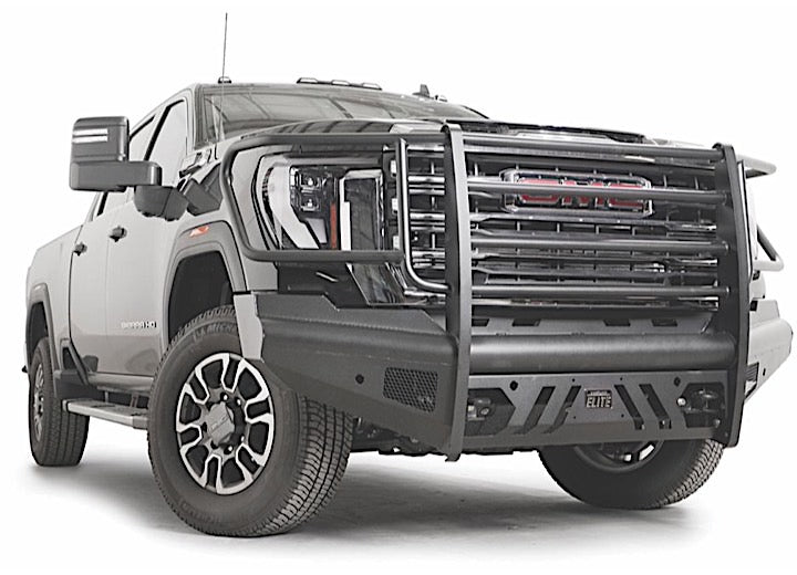 Fab Fours 2024-2026 Sierra 2500/3500HD Steel Elite Sensor Front Bumper With Full Guard Matte Black - GM24-Q6260-1 - image 2